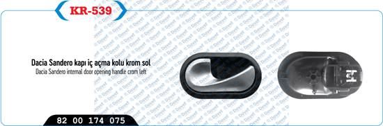 KAYA KR-539 Kapi Ic Acma Kolu Sol Krom Megane Ii
